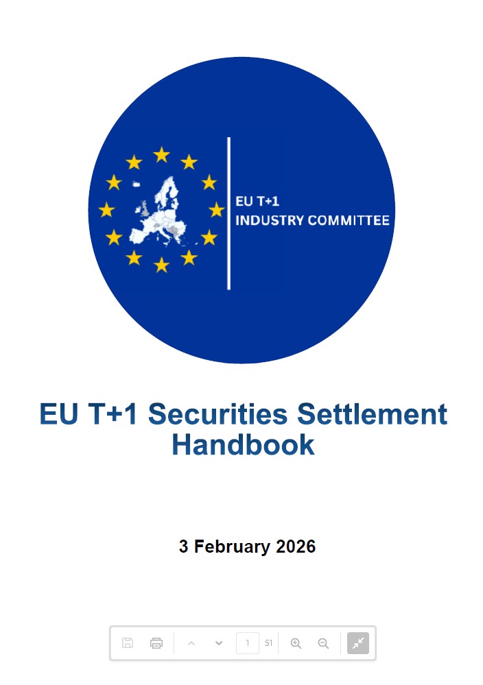 EU T+1 Securitires Settlement Handbook